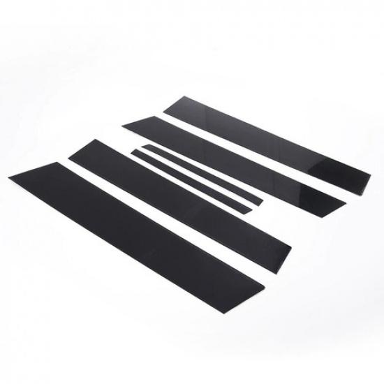 Для Honda Civic 2006-11 (4-двер.) Автомобильный набор из 6 шт. Черные стойки и накладки на двери